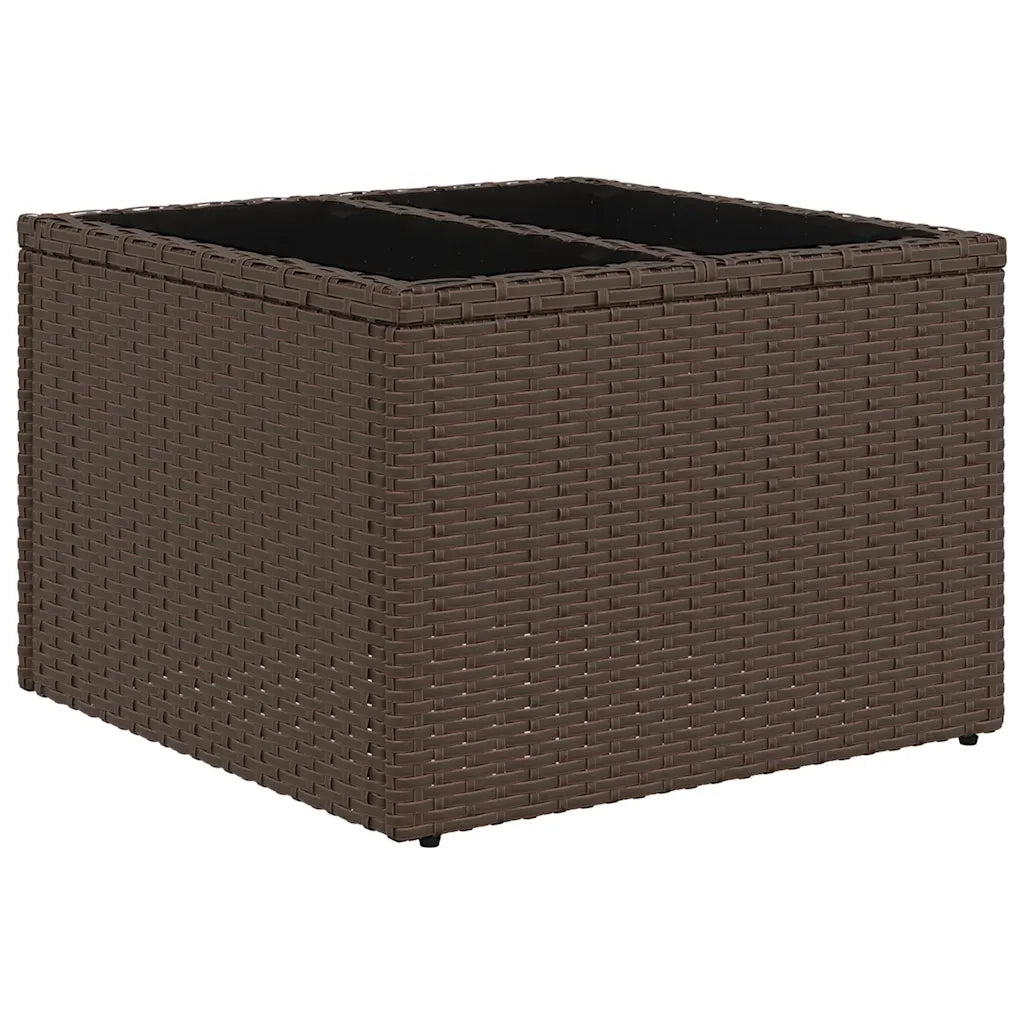 Set Divani da Giardino 8 pz con Cuscini Marrone in Polyrattan 3221713