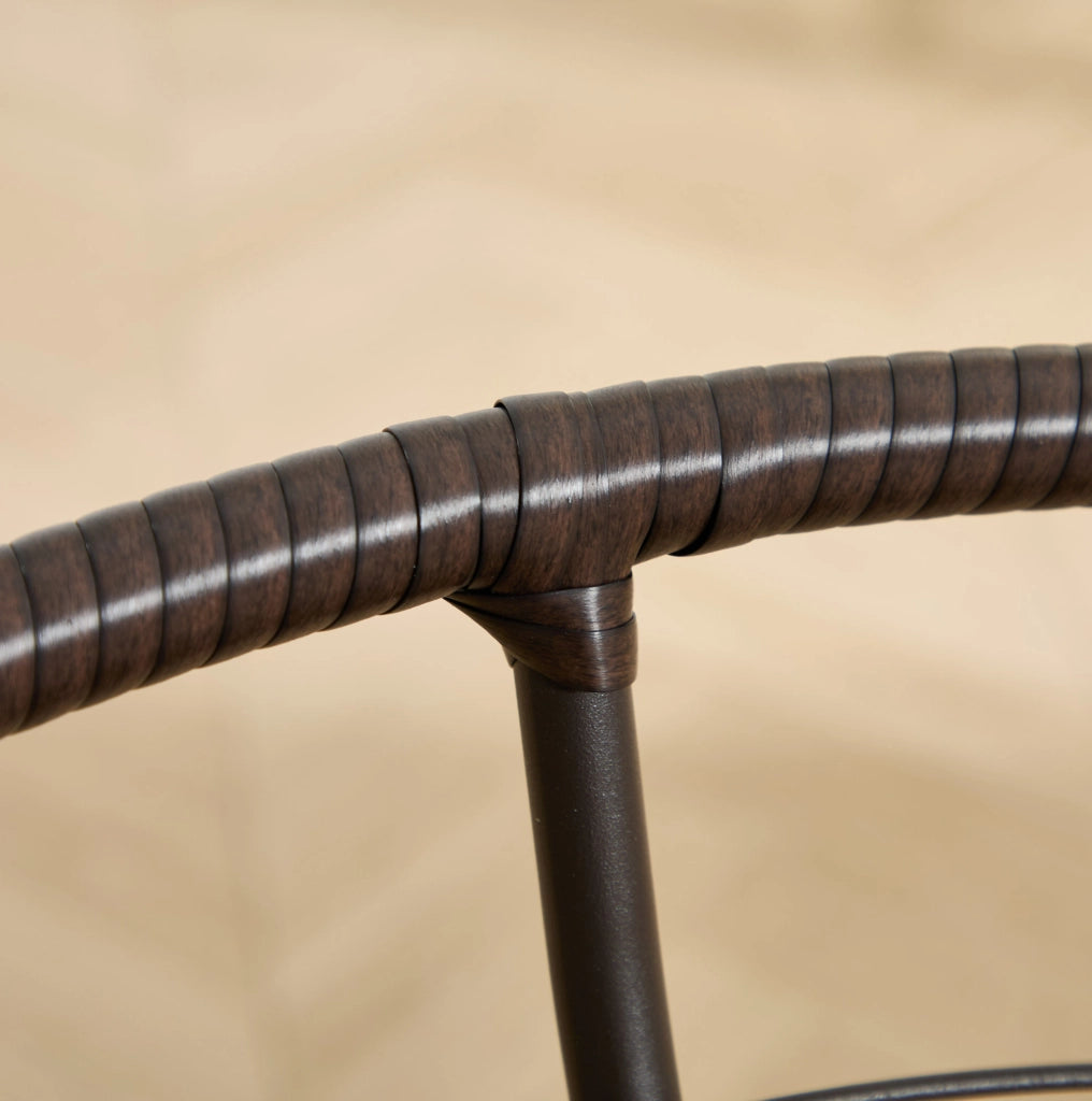 Sedia Papasan Ergonomica in Rattan con Rotazione 360°, Cuscino Spesso in Velluto a Coste Verde Chiaro, Telaio Marrone, per Interni ed Esterni
