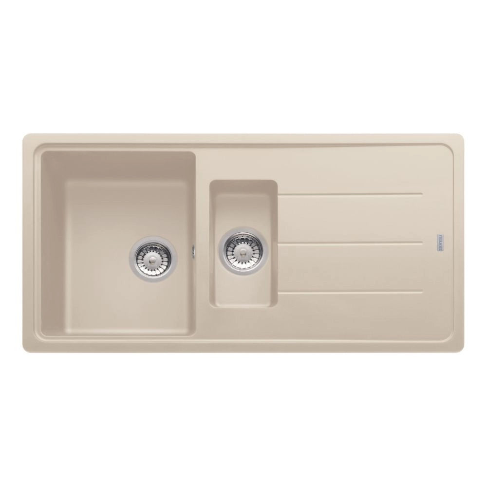 Lavello 1 vasca e mezza Franke BFG651SA con gocciolatoio reversibile 97x50 cm. sahara