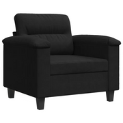 Poltrona | Sedia Relax Nera 60 cm in Microfibra