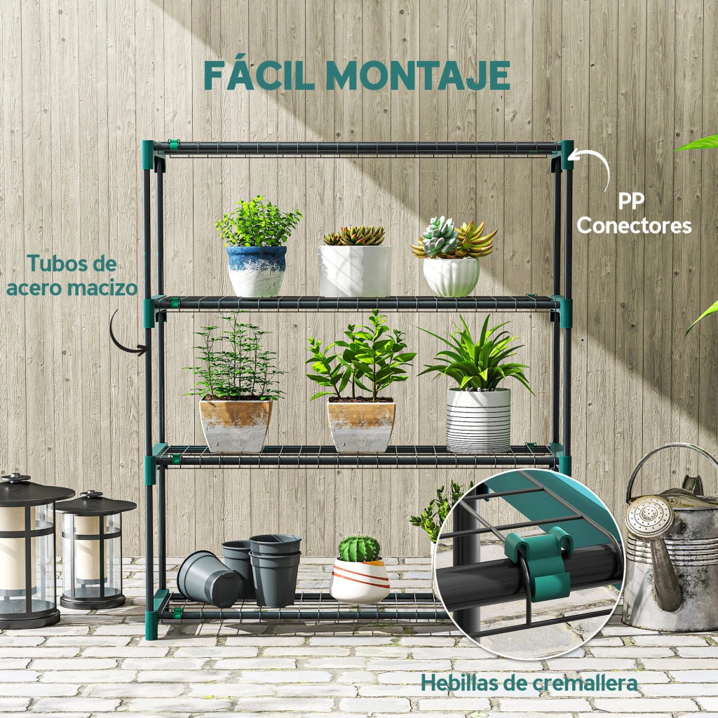 Supporto Piante 4 Livelli ¨C zephmum ¨C Verde