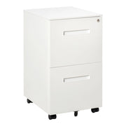 Scrivania con cassettiera a rotelle ¨C Minimal ¨C Bianco 39x48x67cm