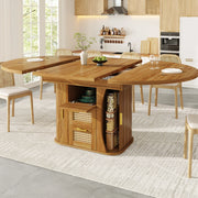 Tavolo da pranzo allungabile 118-158 cm con cassetti