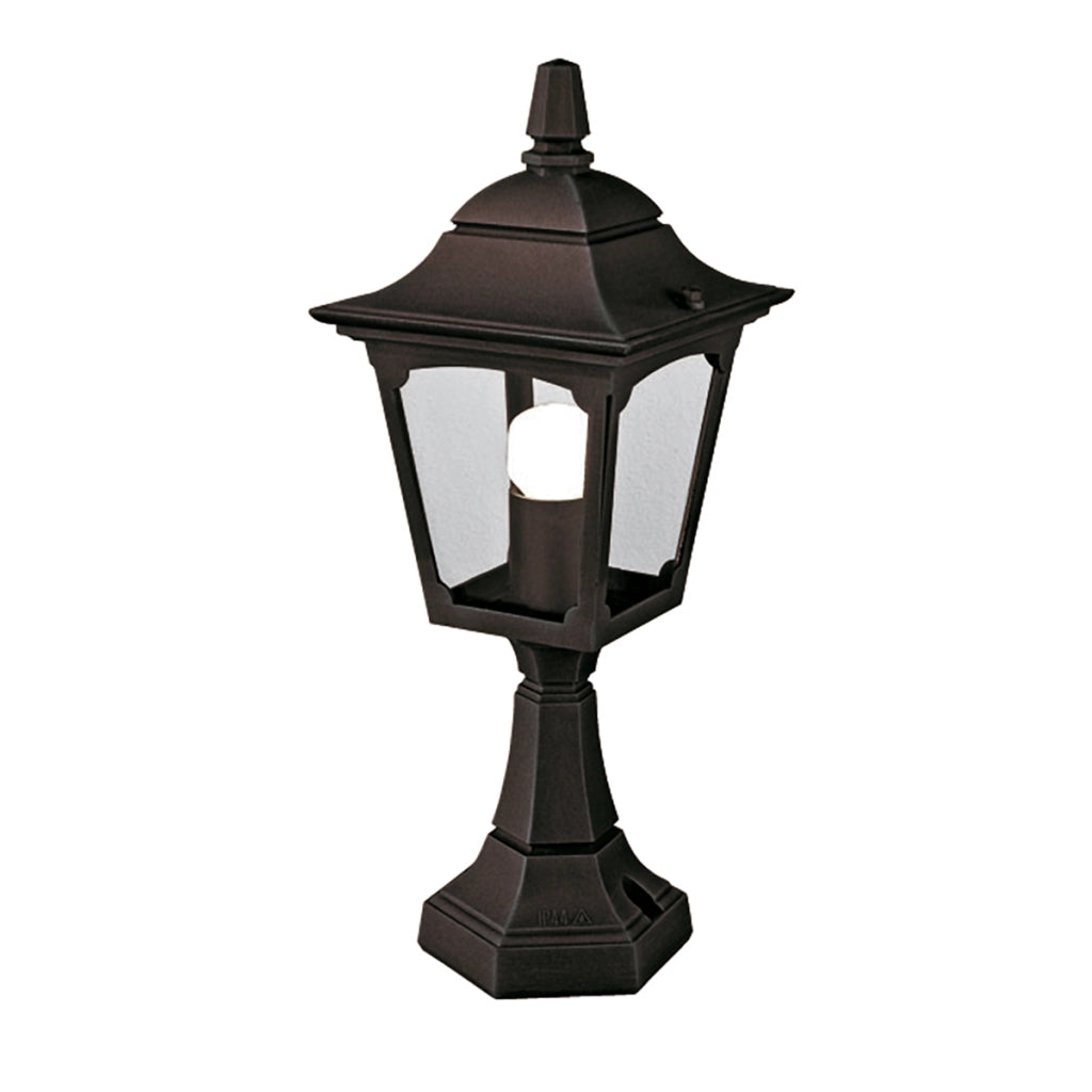 Lampada da esterno a paletto nera E27 60W Chapel Mini Elstead