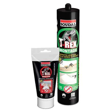 ADESIVO SIGILLANTE 'T-REX EFFETTO VENTOSA' SOUDAL 200 g - SOUDAL