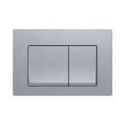 Placca di scarico doppio tasto in ABS silver grey opaco