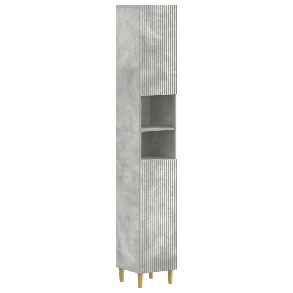 Set di Armadi da Bagno da 2 Pezzi DELFT Grigio Cemento 3417543