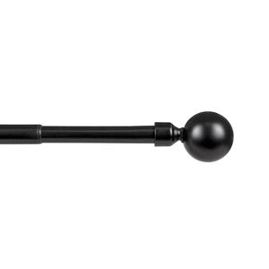 BASTONE METALLO D 19/16 120/210CM BOCCIA NERO- 6,0 pz
