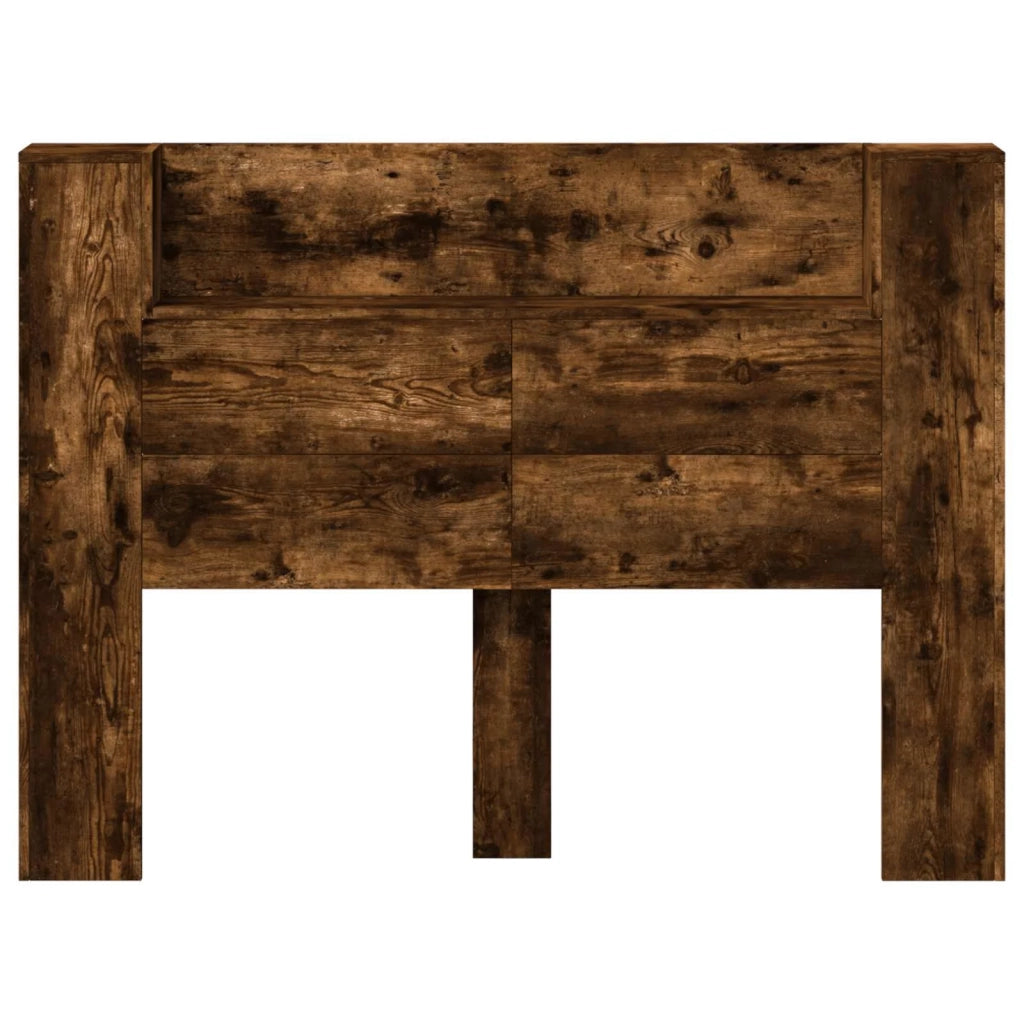 Testiera | Testata con Mobile e LED Quercia Affumicata Legno multistrato