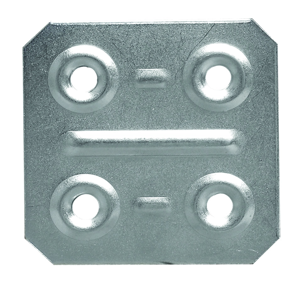 PIASTRINA DI GIUNZIONE FERRO ZINCATO 200 PZ.  mm. 40x40