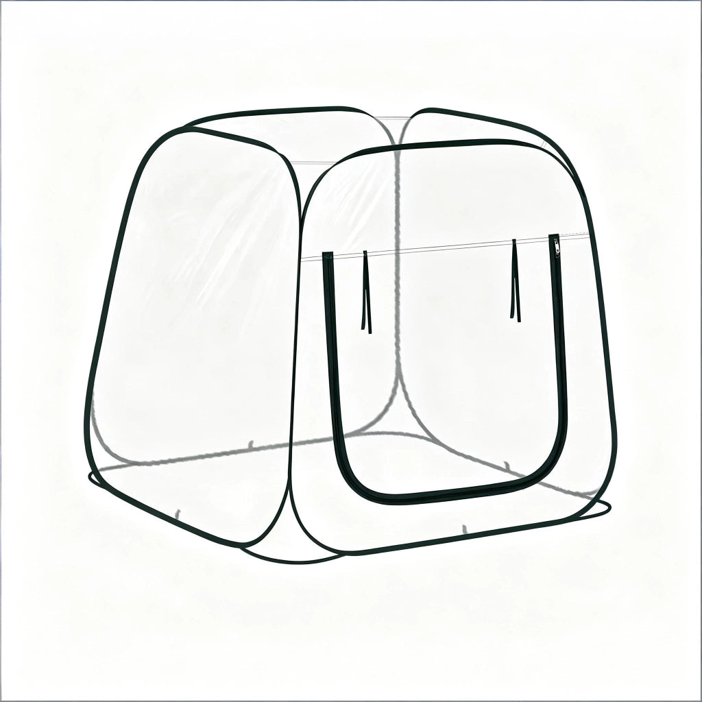 SERRA POP-UP 100 x 100 x 97 cm PVC e metallo Trasparente