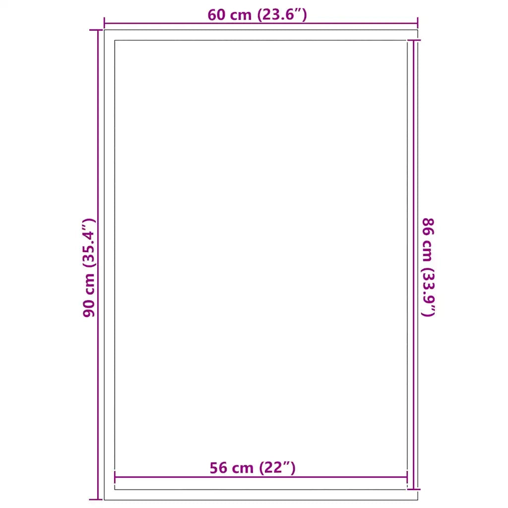 Zerbino | Tappetino Antracite 60x90 cm
