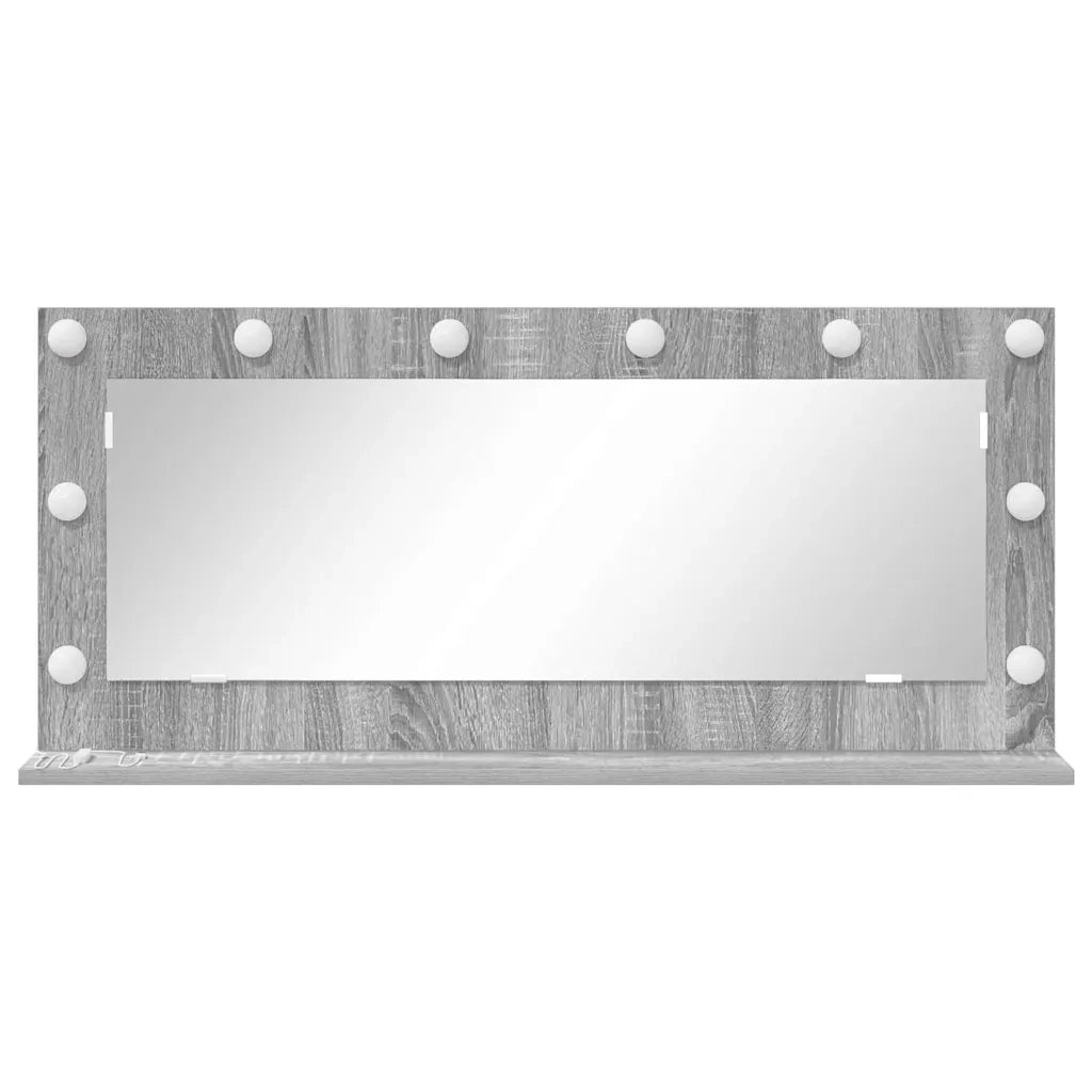Specchio da Vanit¨¤ Rettangolare Grigio Sonoma 100 x 45 x 18 cm