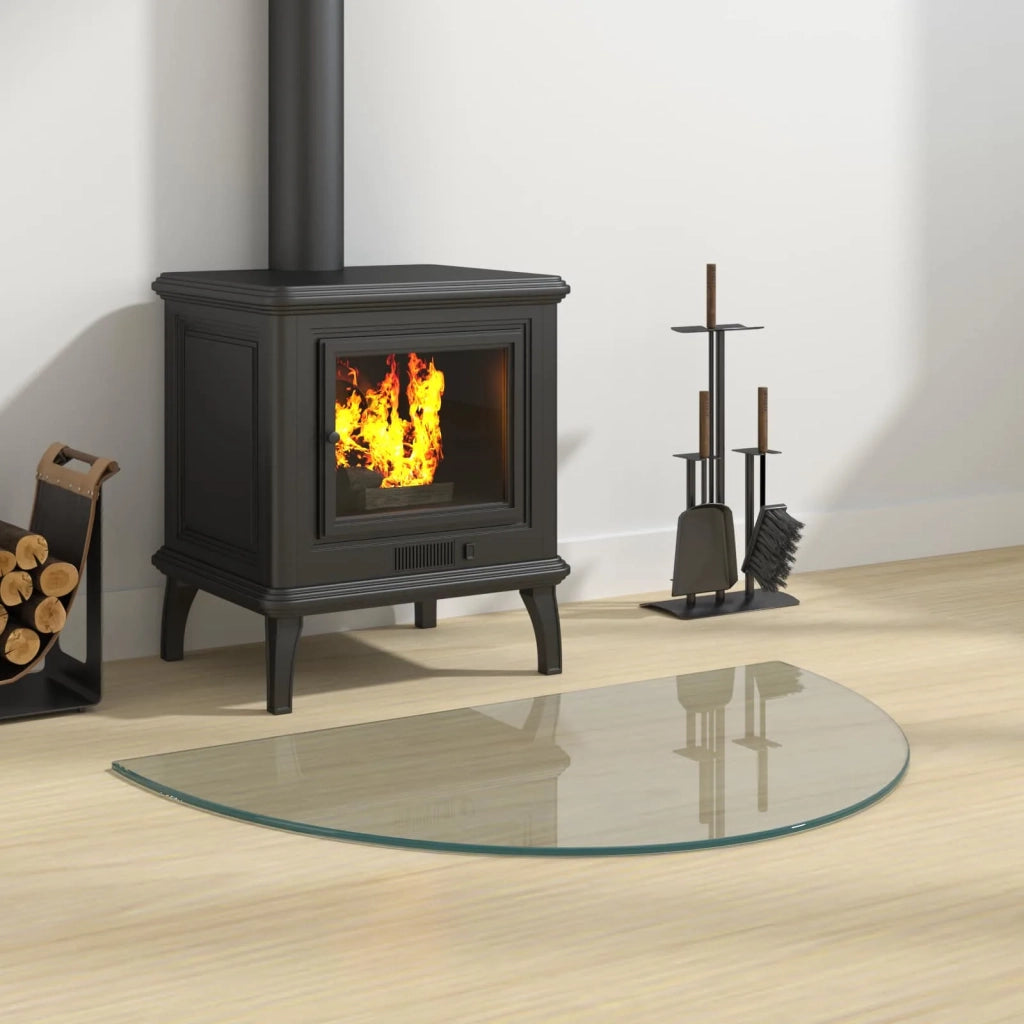 Piastra in vetro per camino Trasparente 800 x 500 mm Vetro CFW6567703