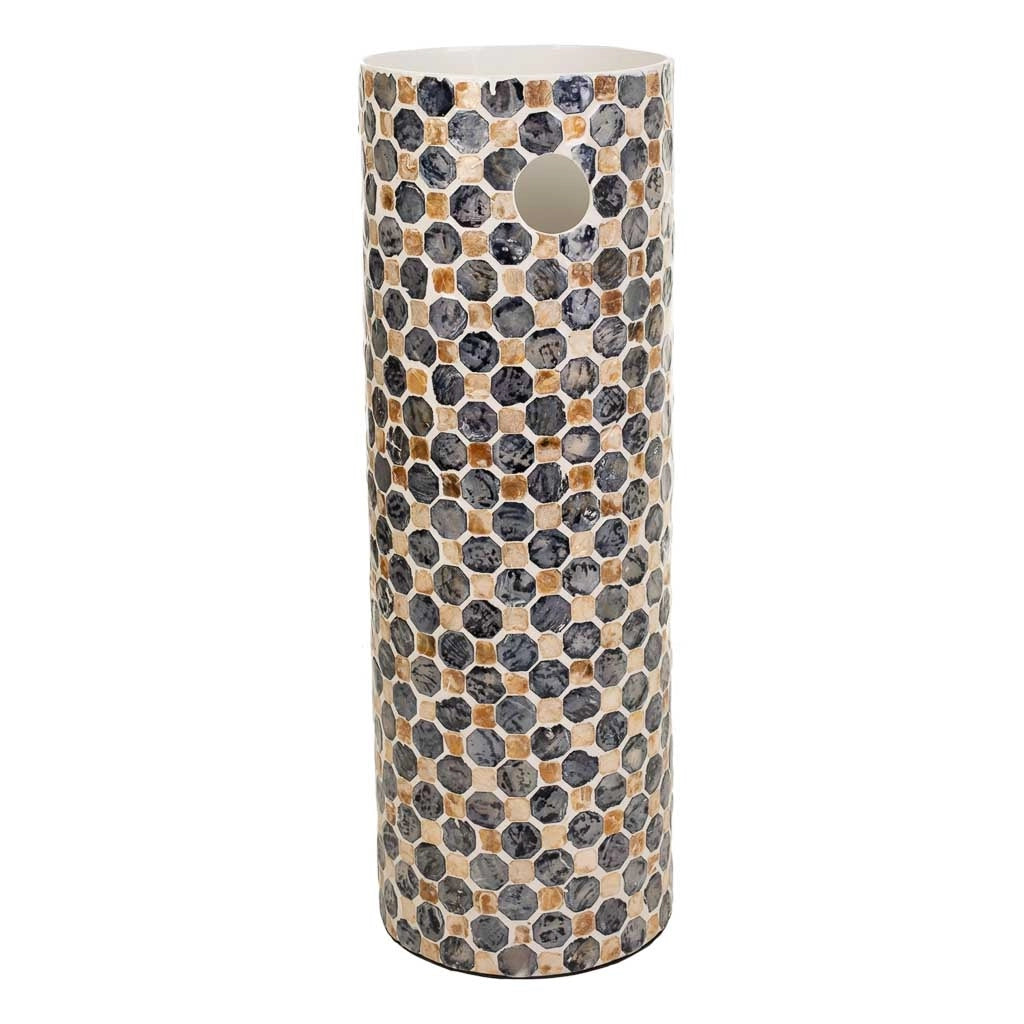 Paragüero de capiz estampado D20x57h cm