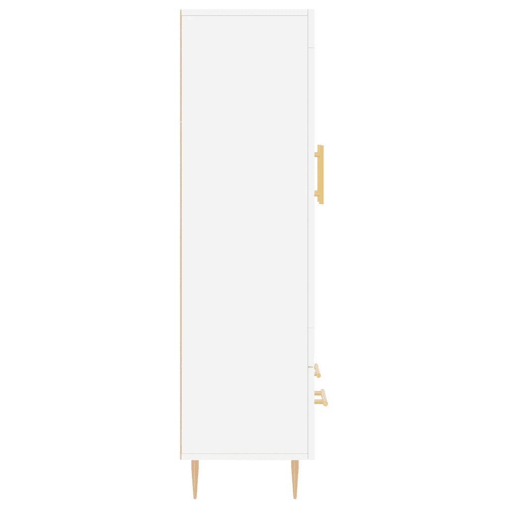 Credenza | Madia | Buffet da pranzo | Armadio da pranzo Bianca 69,5x31x115 cm in Legno Multistrato