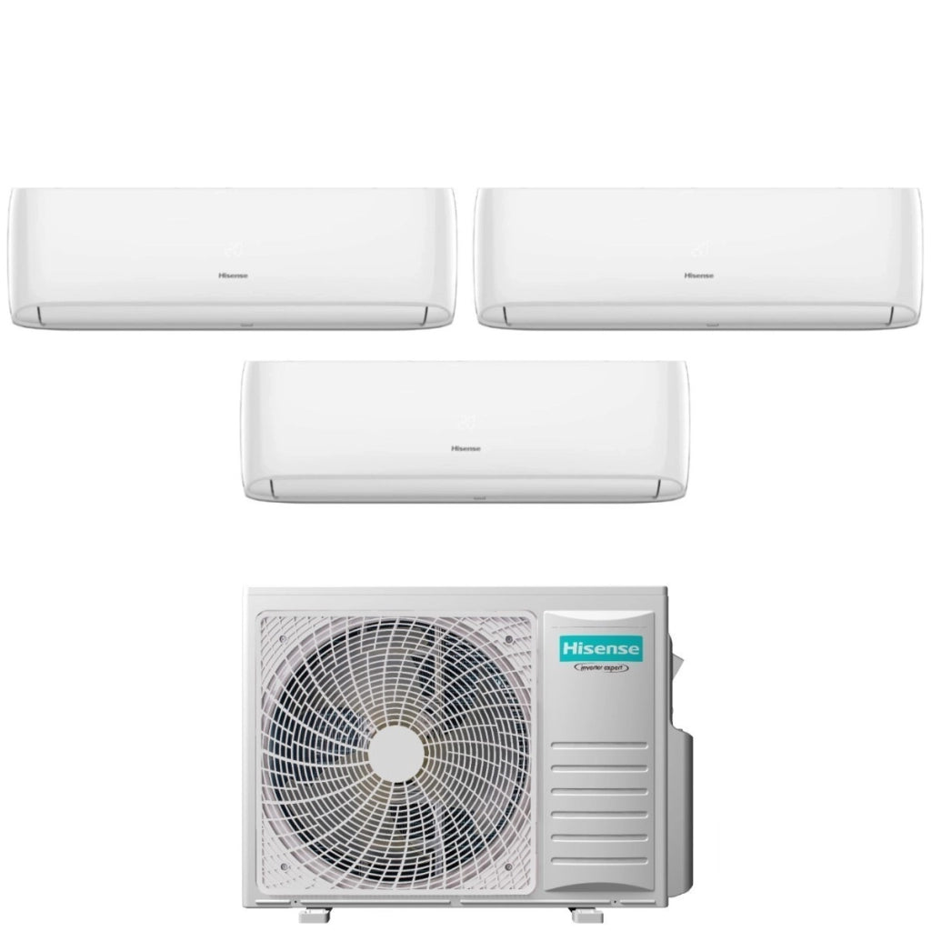Condizionatore Trial Split Hisense Hi-Comfort 7+7+12 con 3AMW52U4RJC R-32 Wi-Fi Integrato