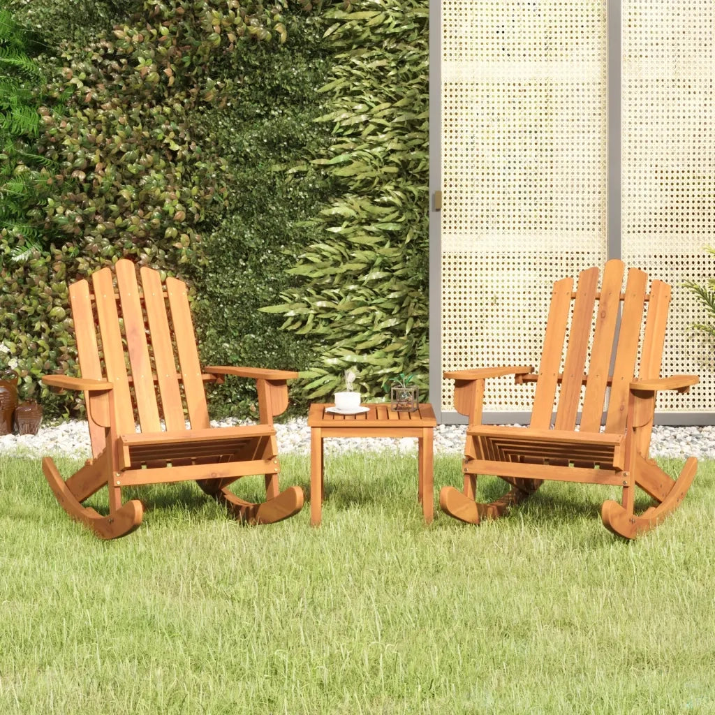 Set Salotto da Giardino Adirondack 3pz Legno Massello di Acacia 3152127
