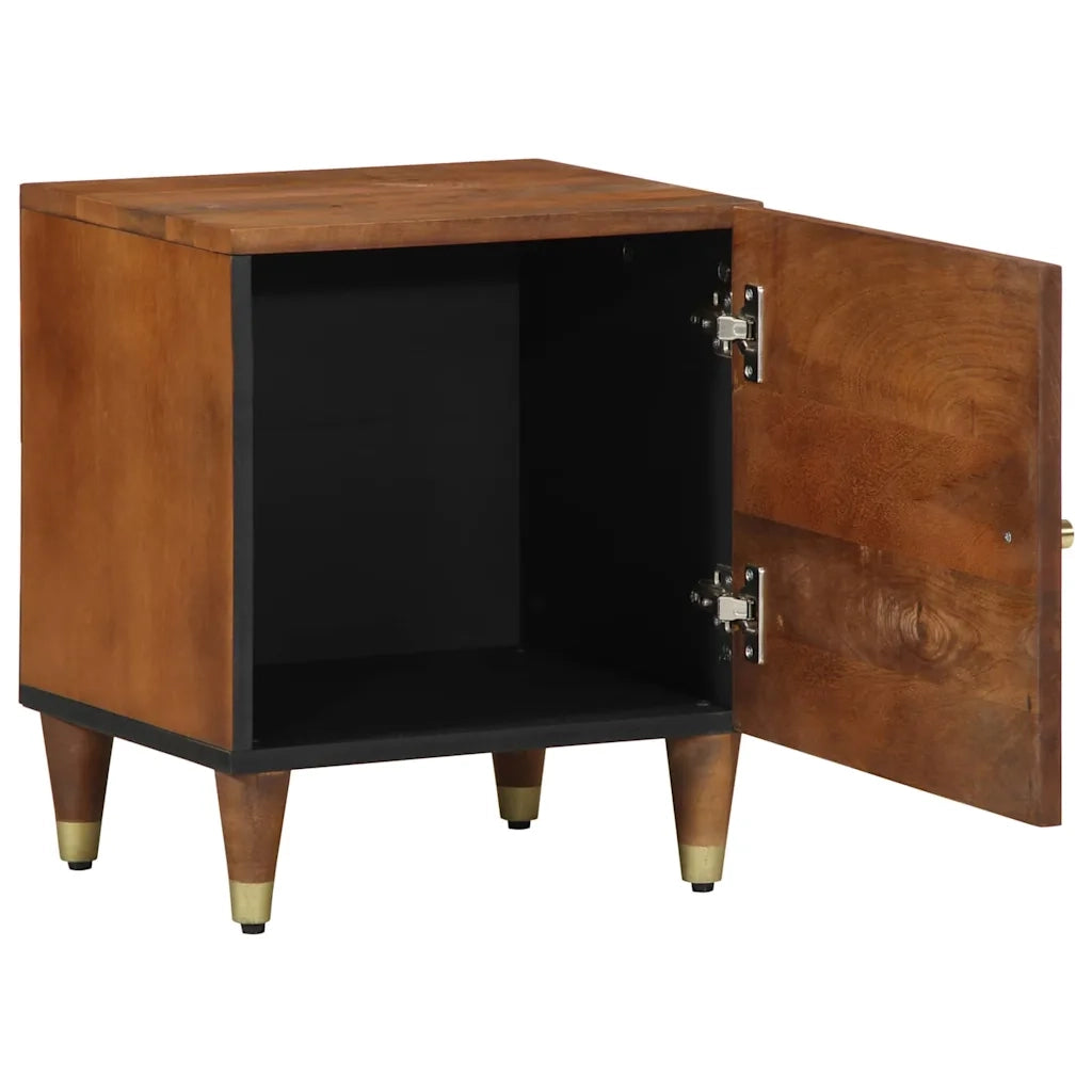 Comodino | Armadio da Notte | Mobiletto da notte con porta Marrone miele 40 x 33 x 46 cm