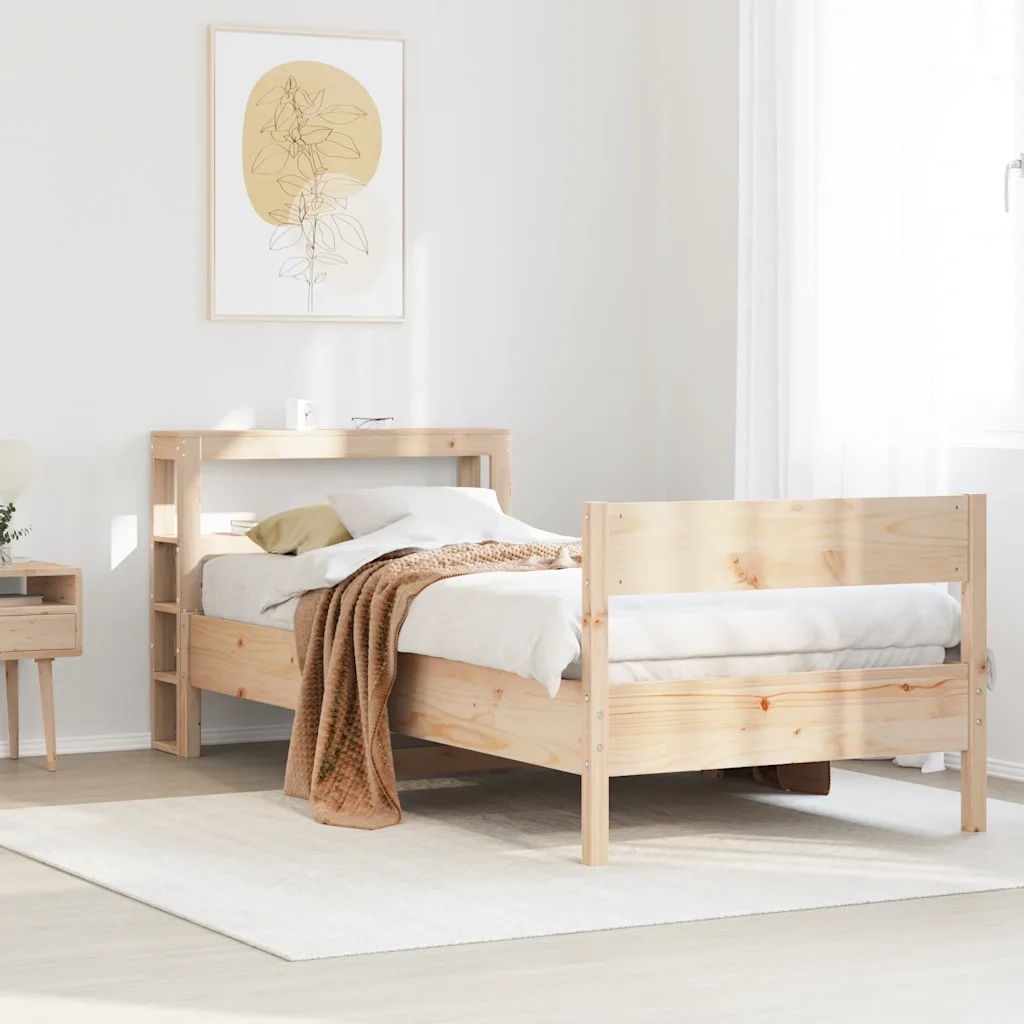 Letto senza Materasso 75x190 cm in Legno Massello Pino 3306210
