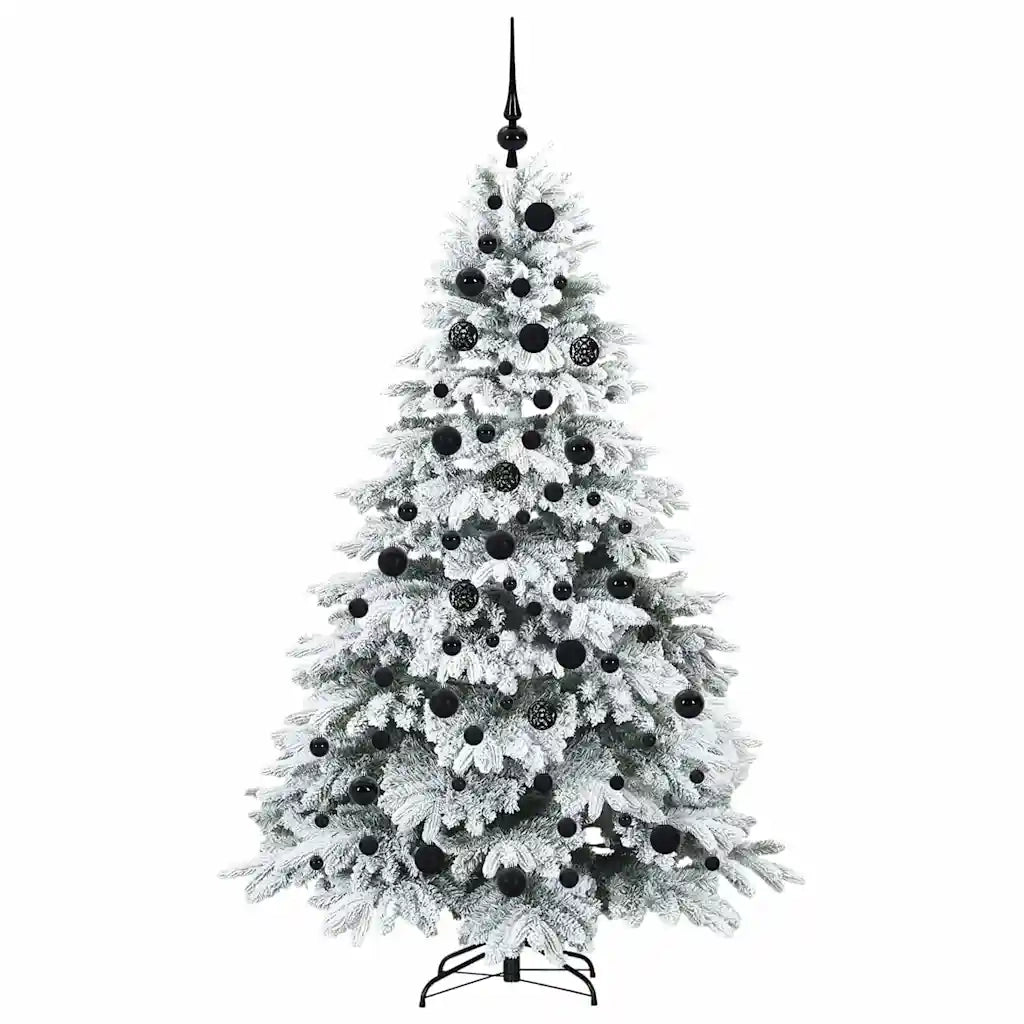 Albero di Natale artificiale con 300 LED Bianco 180 cm PE e PVC