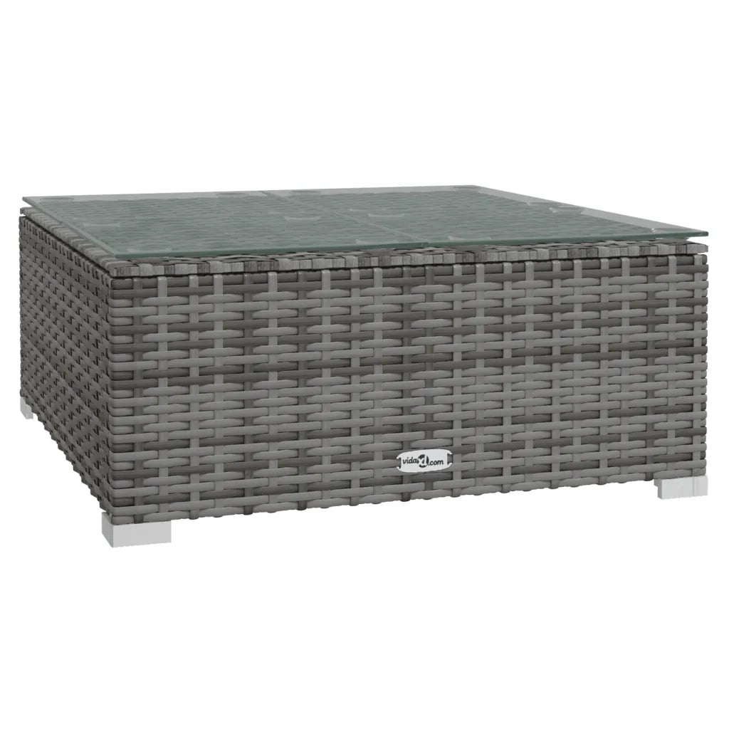 Set Divani da Giardino 8 pz con Cuscini in Polyrattan Grigio 3101733