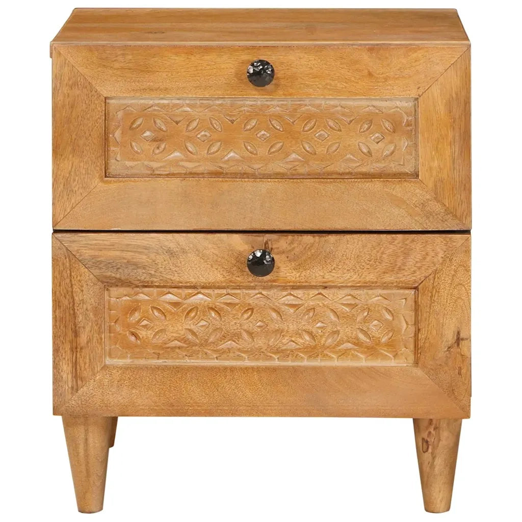 Comodino | Armadio da Notte | Mobiletto da notte Marrone Chiaro 40 x 33 x 46 cm