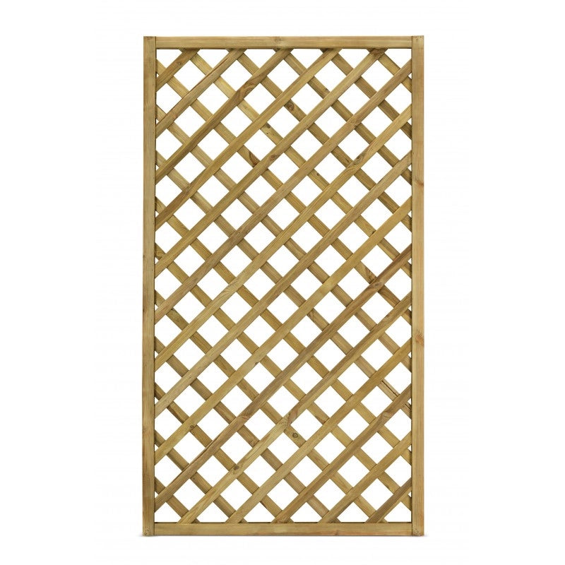 Grigliato Trendy legno di conifera impregnato 90x180 cm (1,62 m²) - maglia 9×9 cm per privacy giardino terrazzo