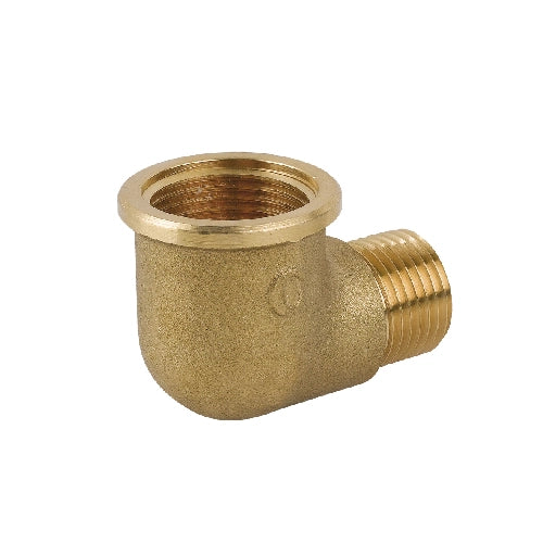 GOMITO RIDOTTO MF IN OTTONE GIALLO- 1/2 x 1- CAVAL- pezzi 1