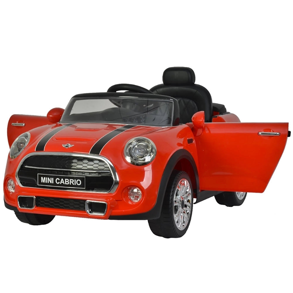 Macchina Elettrica per Bambini 12V con Licenza Mini Cooper Cabrio Bianca