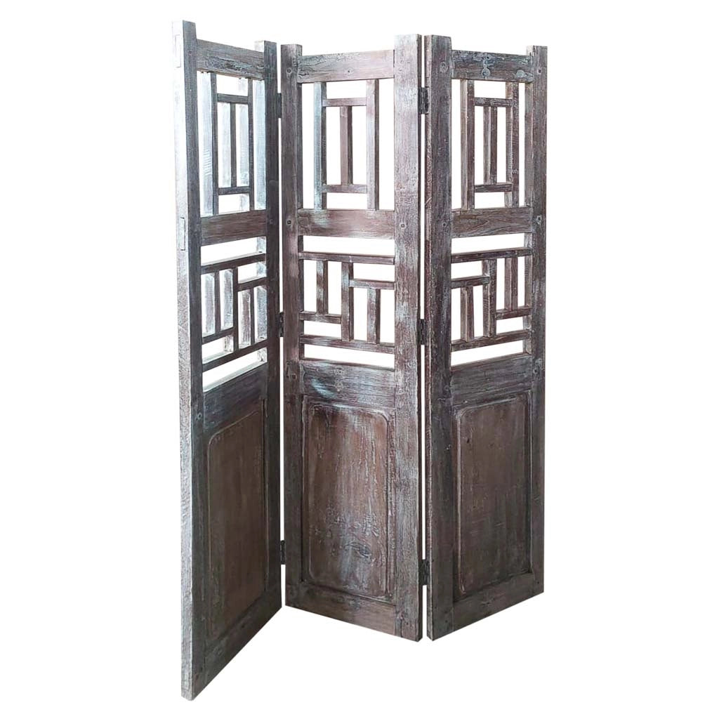 Paravento legno Marrone caffè 114x3x176h