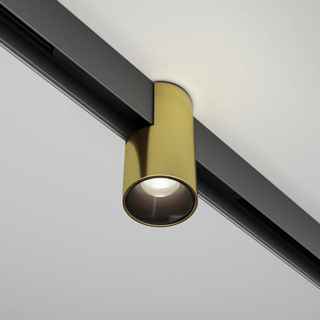 Maytoni Lampada da binario moderna Exility Alfa 1 luce LED integrato nero alluminio