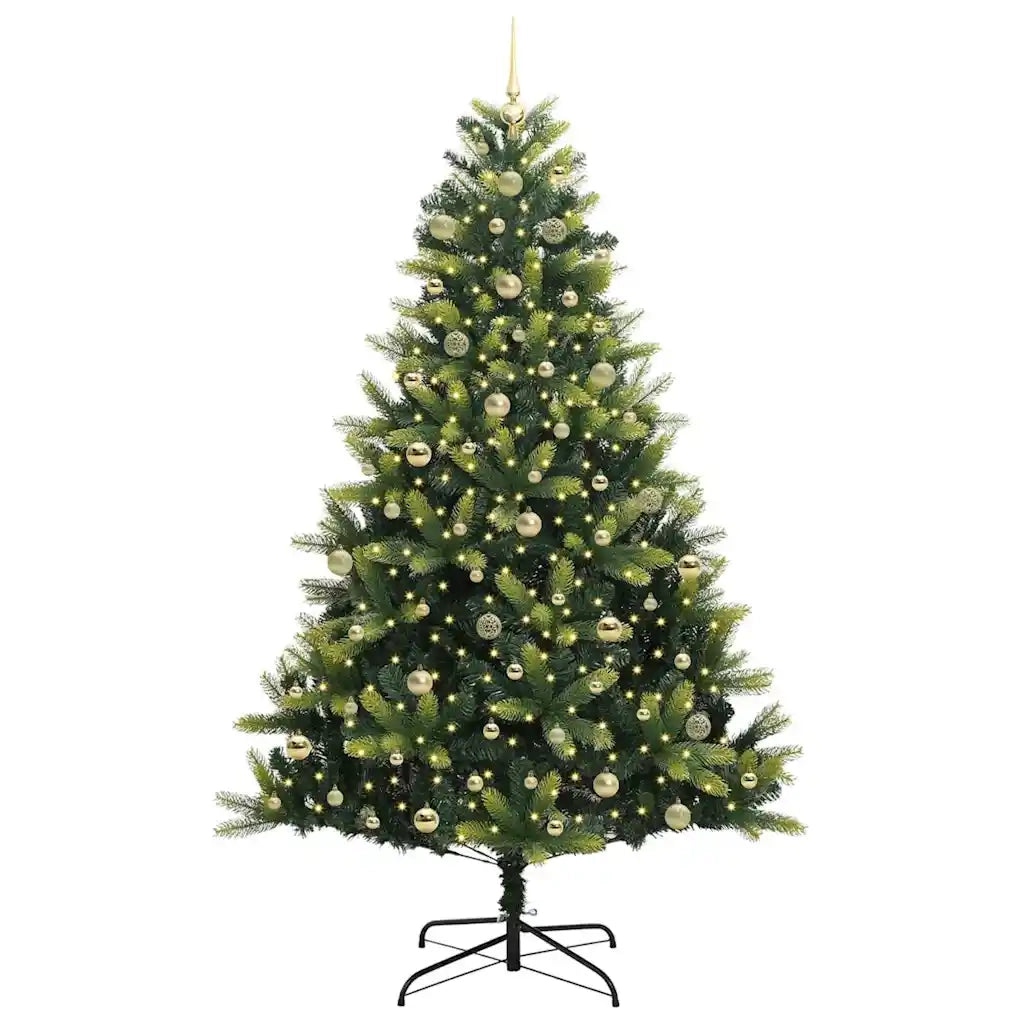 Albero di Natale Artificiale a Cerniera con 300 LED 240 cm 3396013