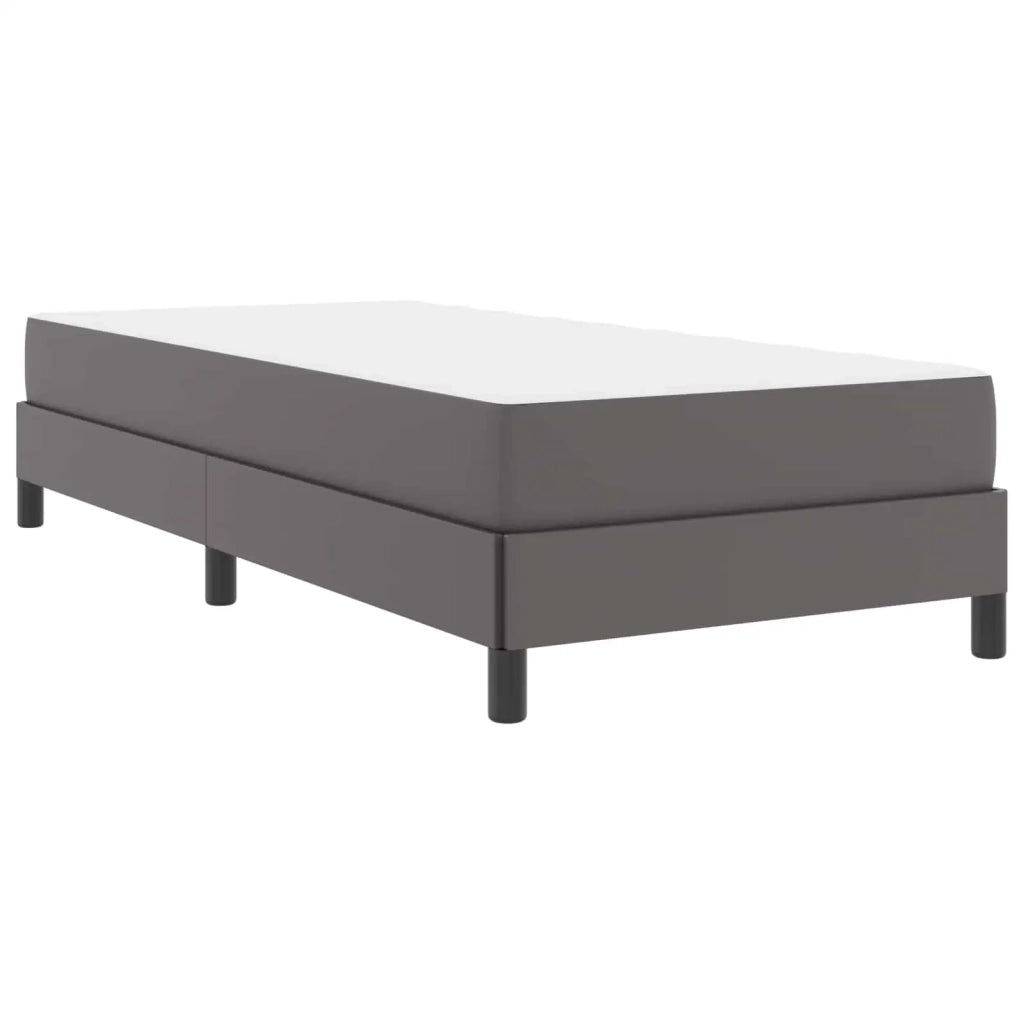 Struttura del letto con materasso Grigio 90 x 200 cm Tessuto 3398611