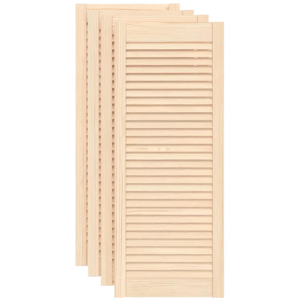 Ante con Design a Lamelle 4 pz 99,3x39,4 cm in Legno di Pino CFW6269580