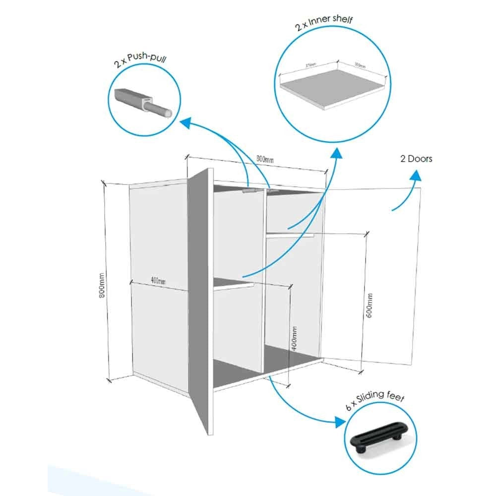 Askoll Opera Stand 150 Bianco - supporto per acquario