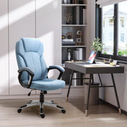 Sedia da ufficio ergonomica azzurra regolabile