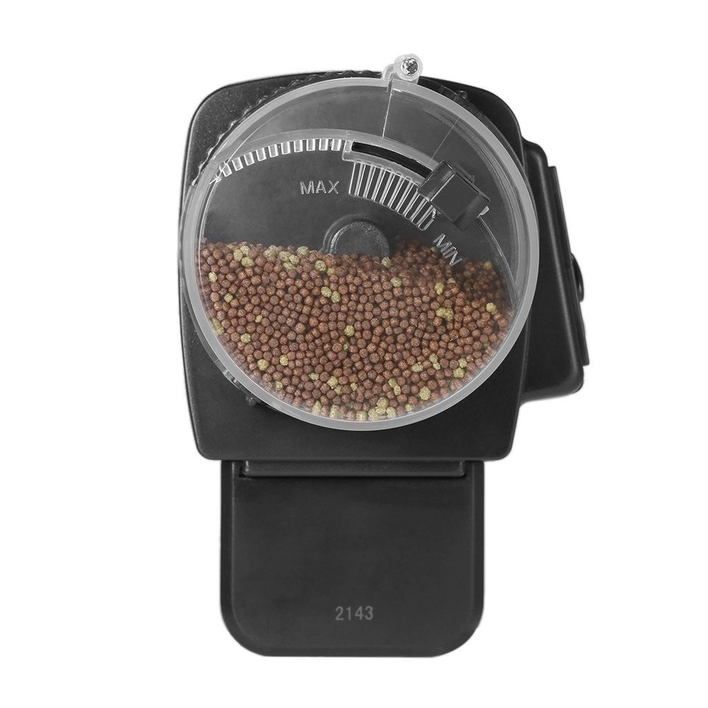 Trade Shop - Dosatore Distributore Cibo Pesci Con Timer Display Lcd Per Acquario Automatico -