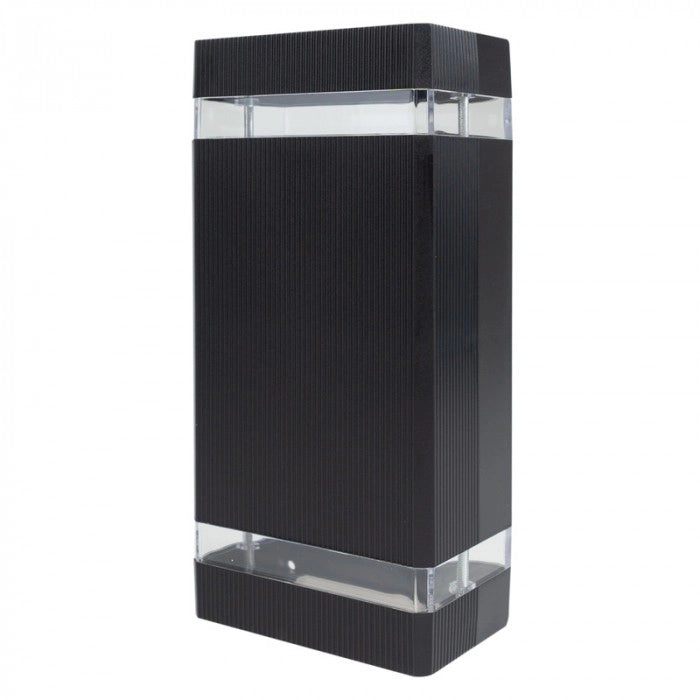 Applique esterna nera moderna 2xGU10 15W IP44 Ecolight