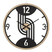 Orologio da Parete VKH269, Nero, Metallo, 60x2,5x60 cm