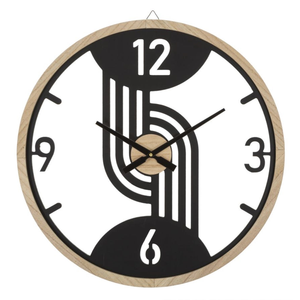 Orologio da Parete VKH269, Nero, Metallo, 60x2,5x60 cm