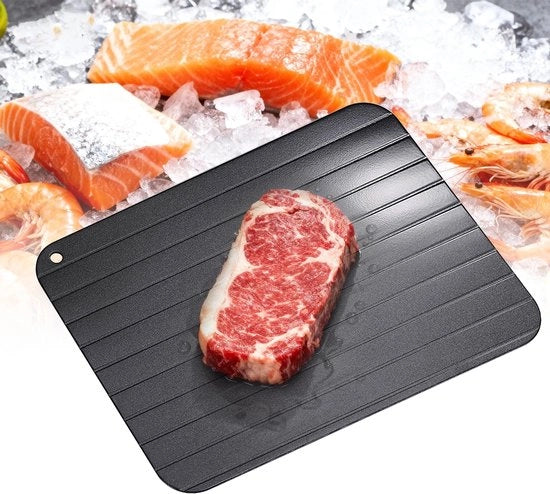 Piatto di servizio in alluminio per carne e pesce - rapido scioglimento naturale - per uso domestico