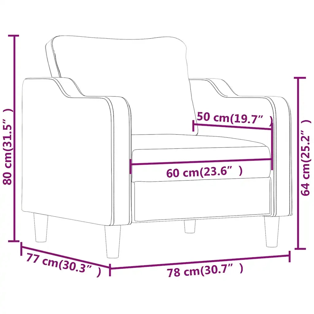 Poltrona | Sedia Relax Nera 60 cm in Tessuto