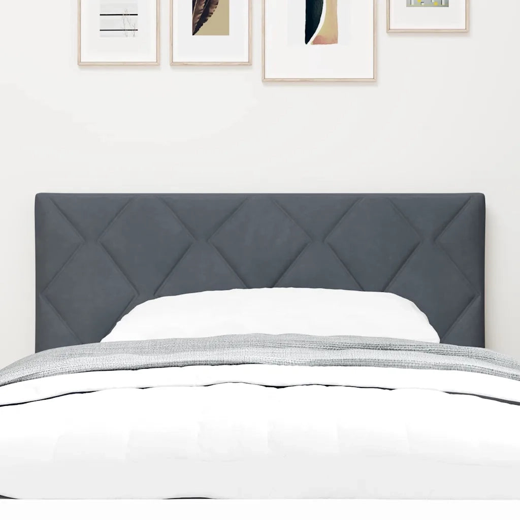 Testiera | Testata LED Grigio scuro 90 cm Velluto