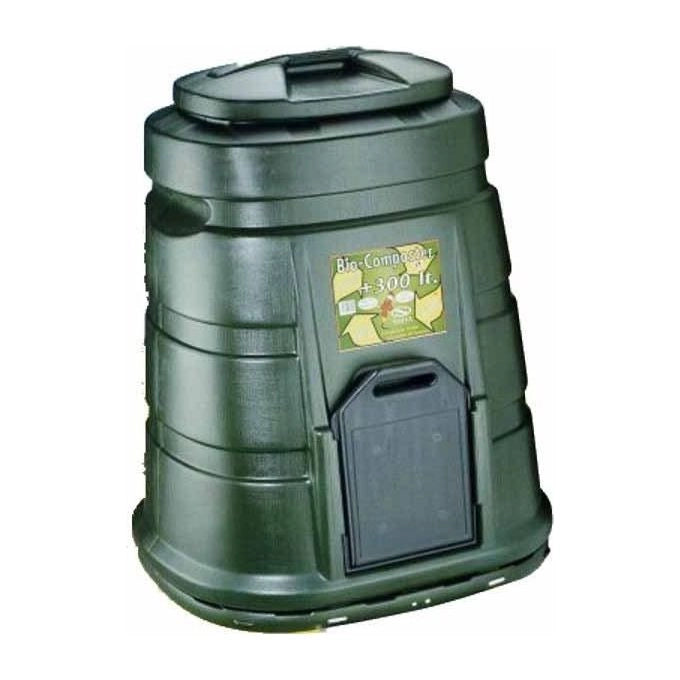 Sirsa Compostiera Bio 300 L 84x68x105 cm Doppio Sportello Plastica Riciclabile 100% per Giardino