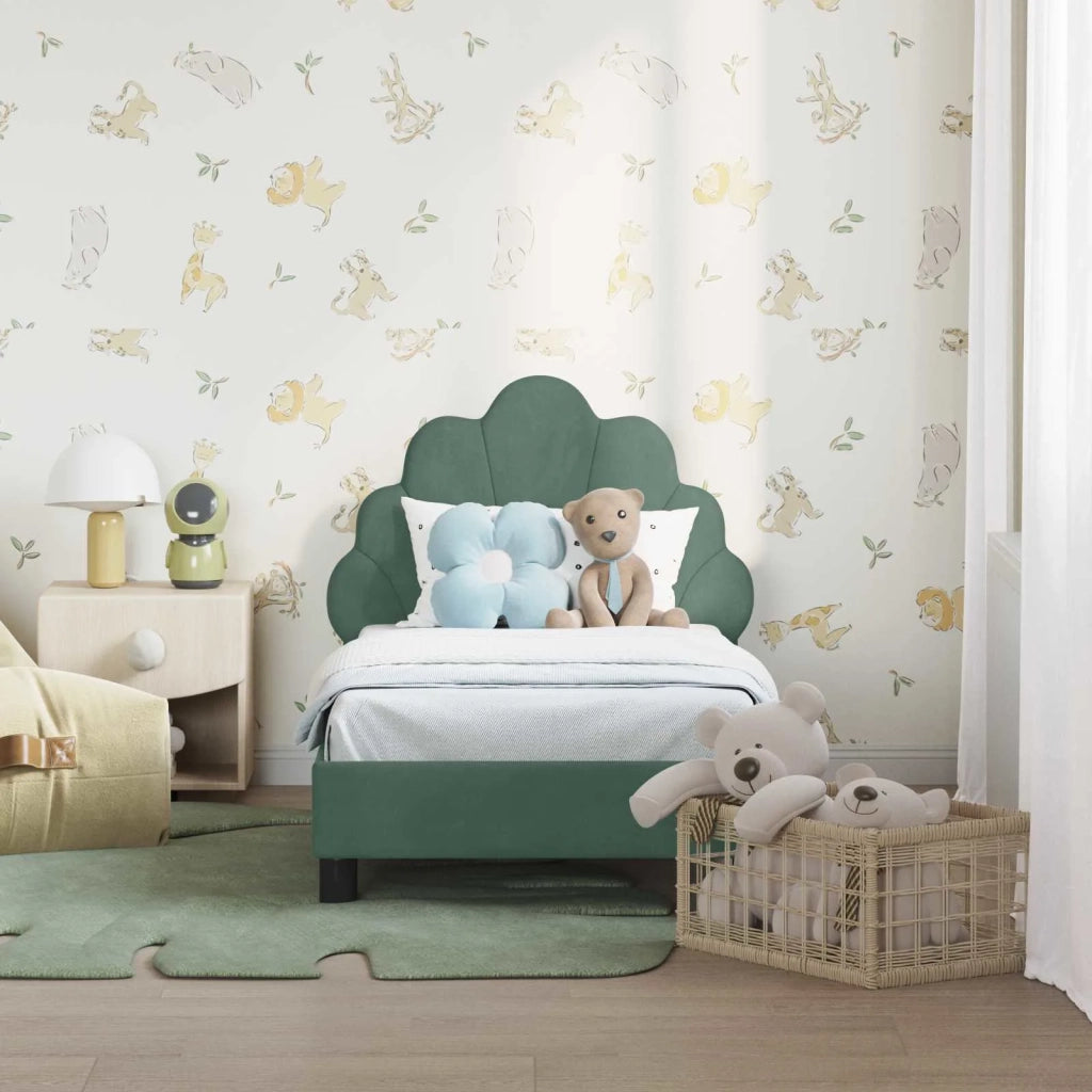 Struttura letto per bambini con testata-Giroletto per bambini Verde Mare 70 x 140 cm 496354