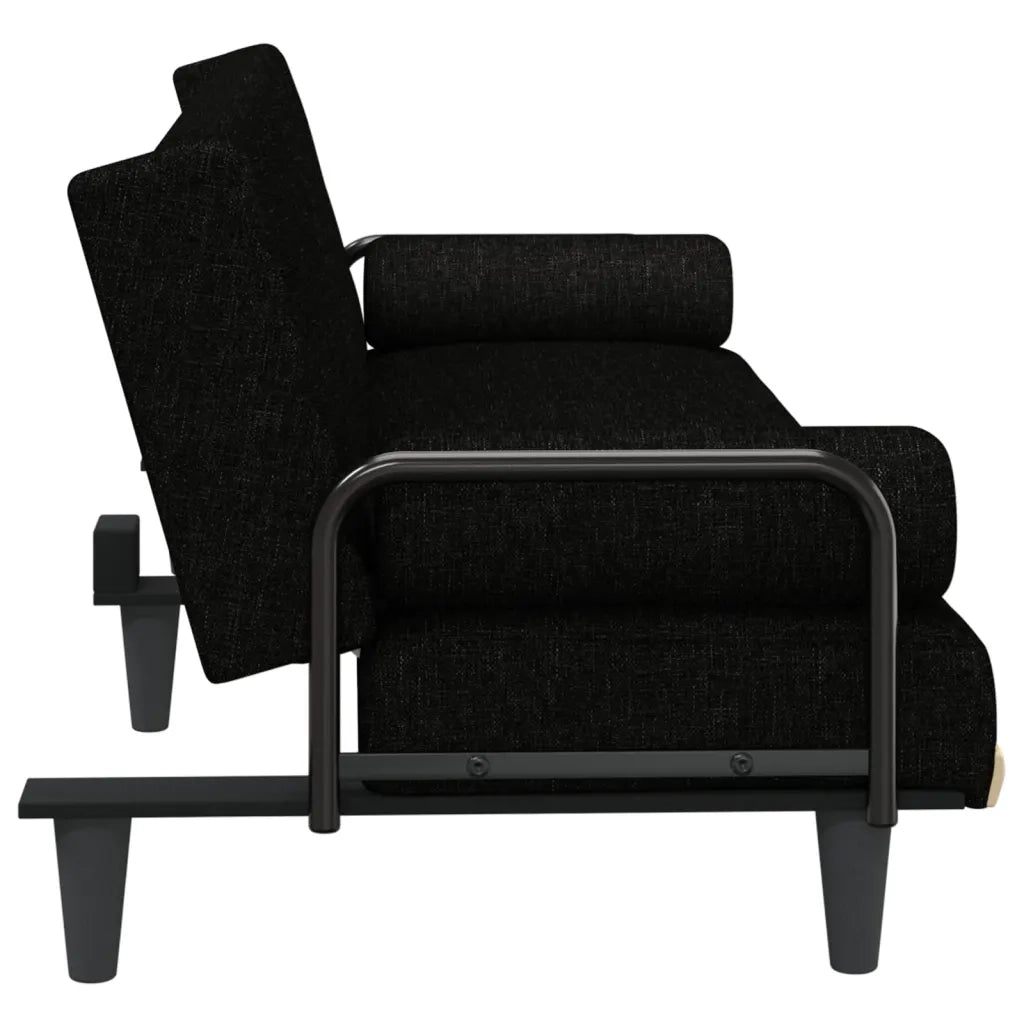 Divano letto | Sof¨¤ letto | Letto singolo con Braccioli Nero in Tessuto