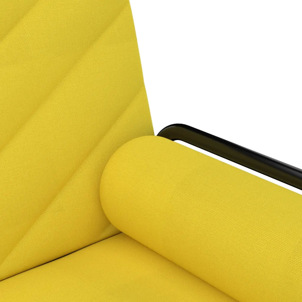 Divano letto | Sof¨¤ letto | Letto singolo con Braccioli Giallo Chiaro in Tessuto