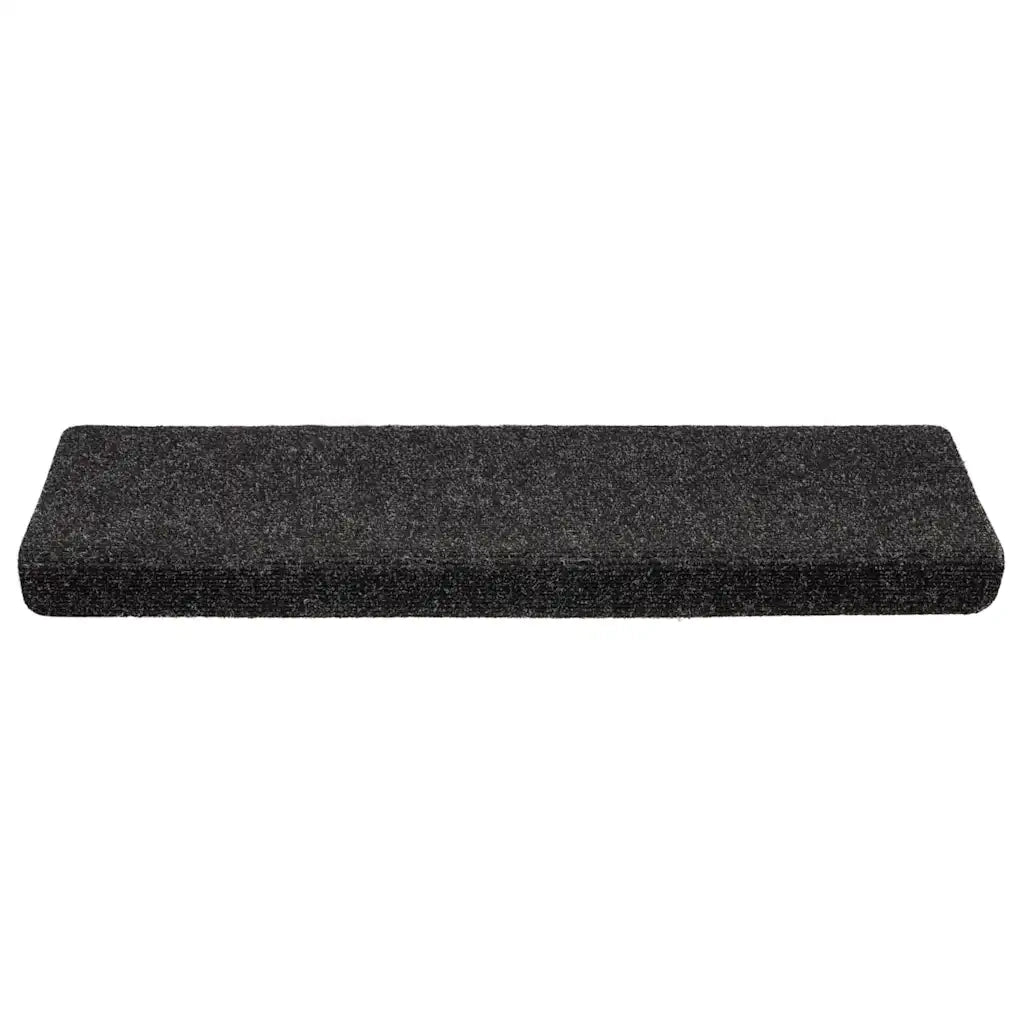 Tappetini per scale autoadesivi 20 pz | Gradini per Scale 65x21x4 cm neri bordo rettangolare