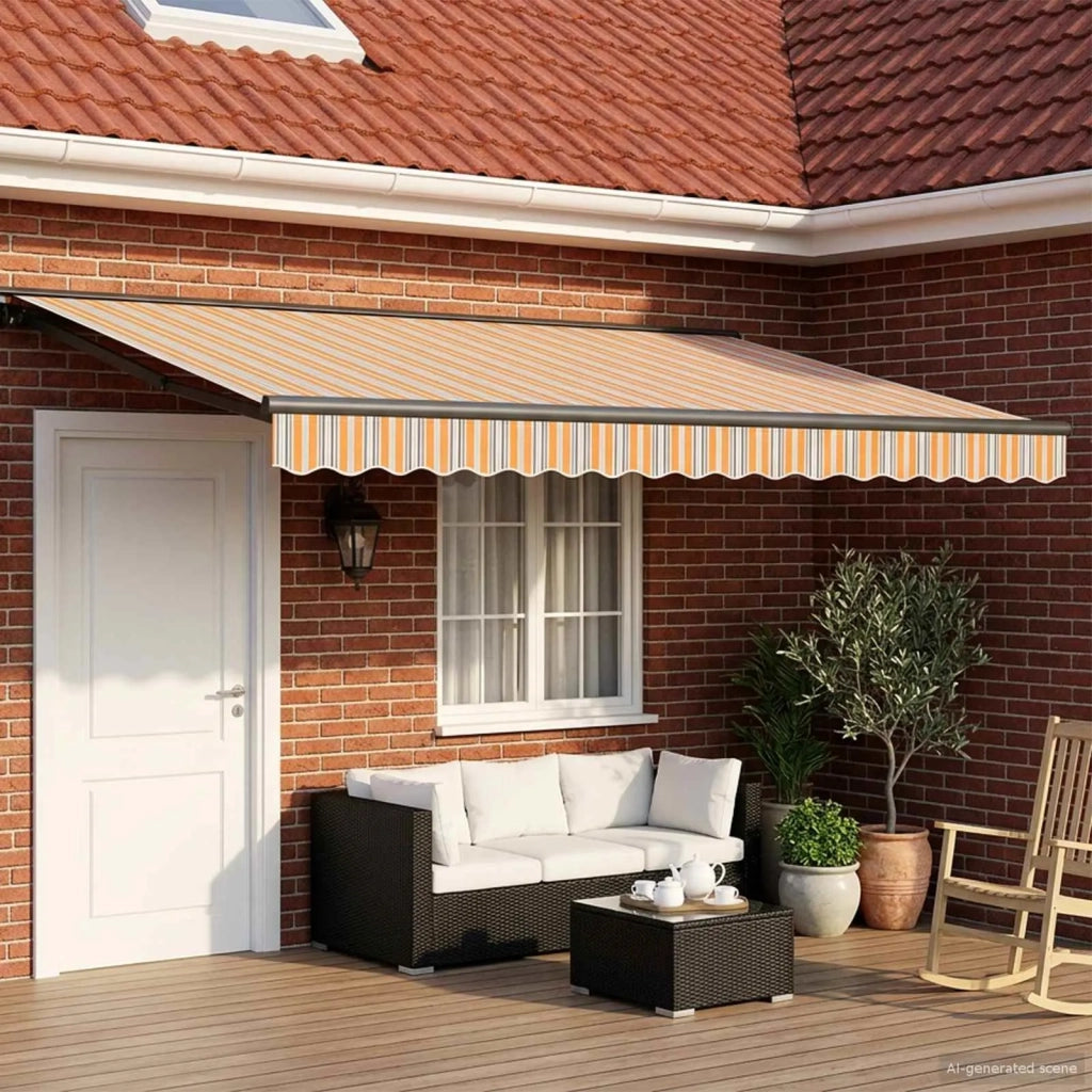 Cornice per Tenda Manuale con LED 5 x 3 m 3420924